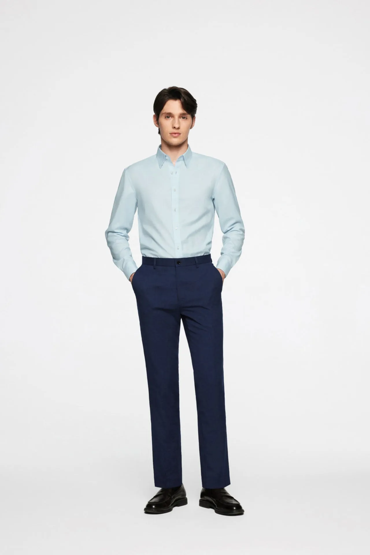 Non-Iron Cotton Stretch Smart Fit Oxford Shirt