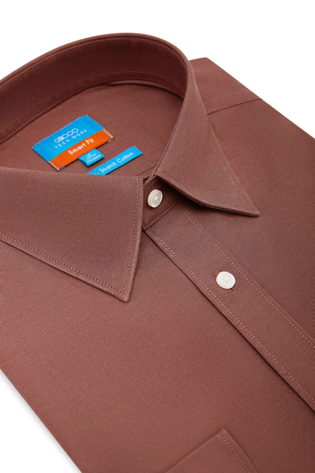 Non-Iron Cotton Stretch Smart Fit Oxford Shirt