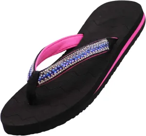NORTY Womens Casual Flip Flop Thong Sandals For Beach, Pool or Everyday