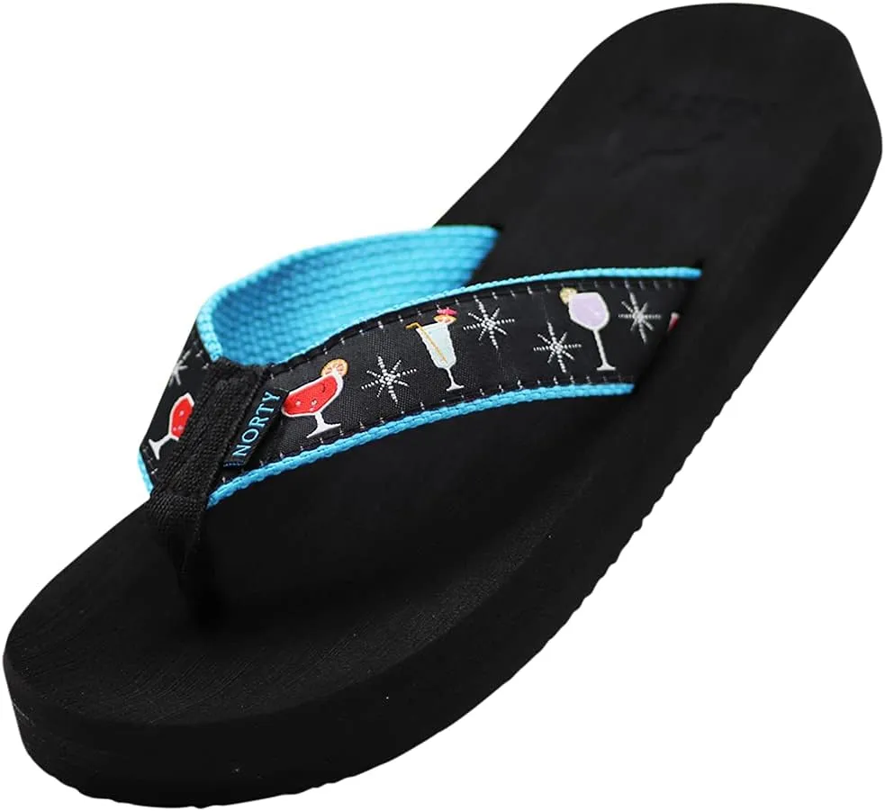 NORTY - Women's Casual Resort Wear Flip Flop Sandal for Everyday Comfort