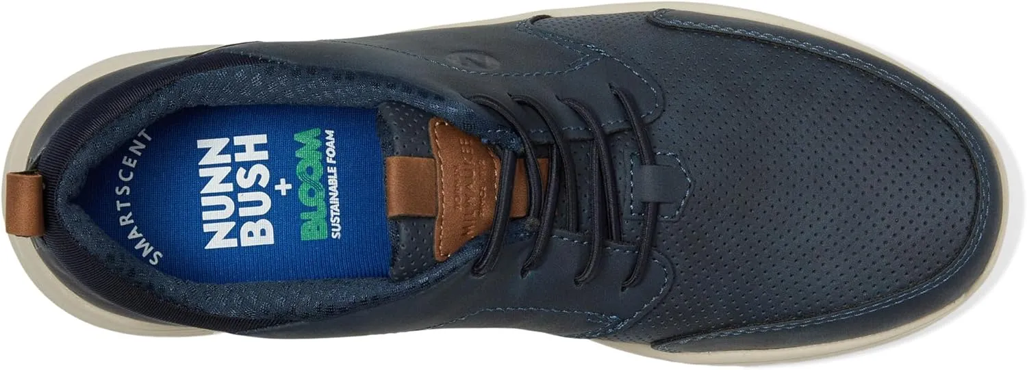 Nunn Bush Men's Conway Moccasin Toe Oxford Casual Lace Up Lightweight Athletic Style
