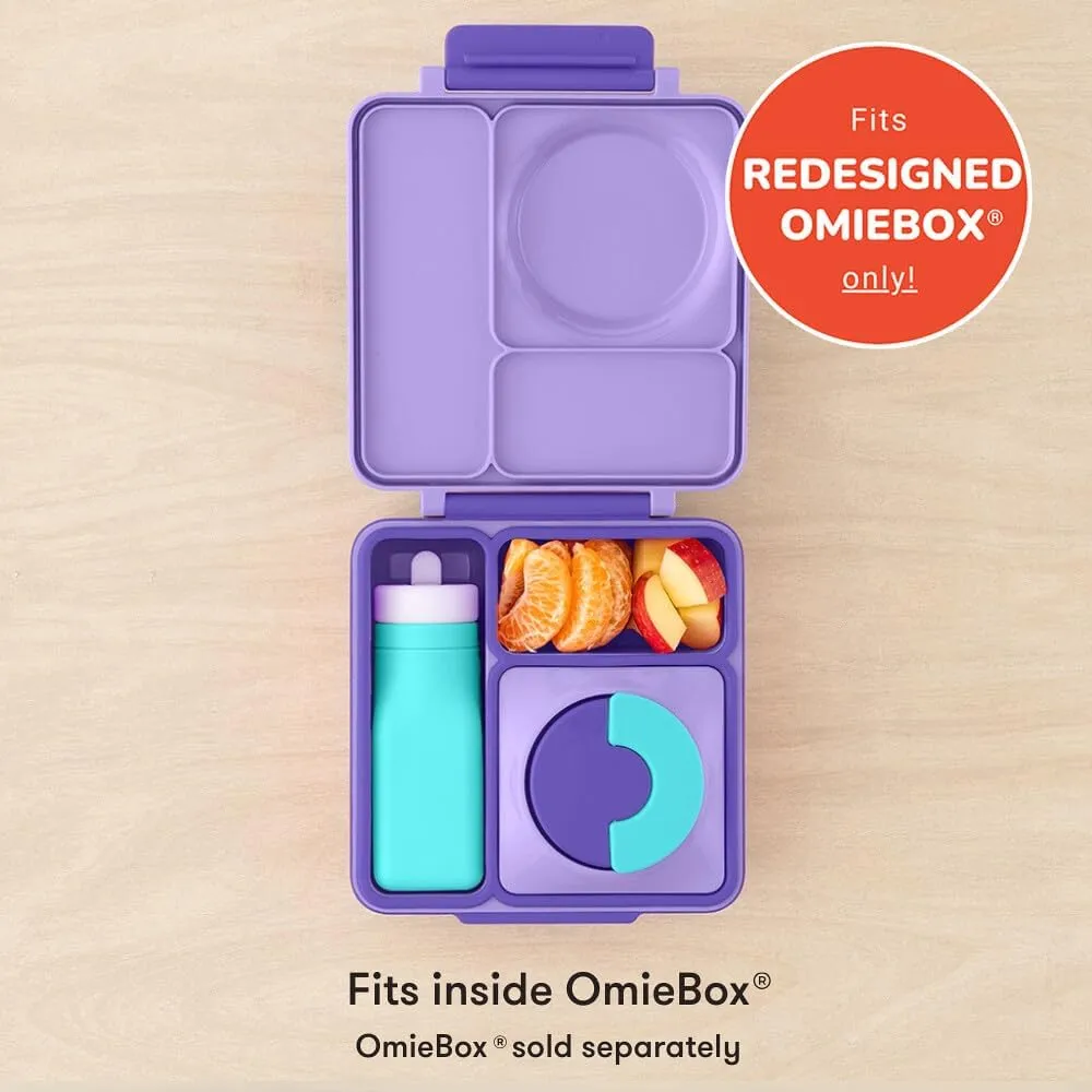 Omie OmieBox Reusable Silicone Water Bottle - 8.7 oz, Straw Top, BPA-Free & Phthalate-Free, Leak-Proof (Teal) (OmieBox Sold Separately)