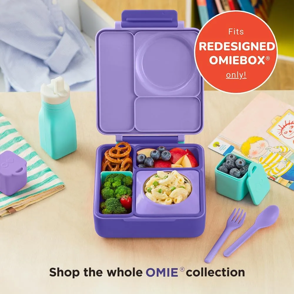 Omie OmieBox Reusable Silicone Water Bottle - 8.7 oz, Straw Top, BPA-Free & Phthalate-Free, Leak-Proof (Teal) (OmieBox Sold Separately)