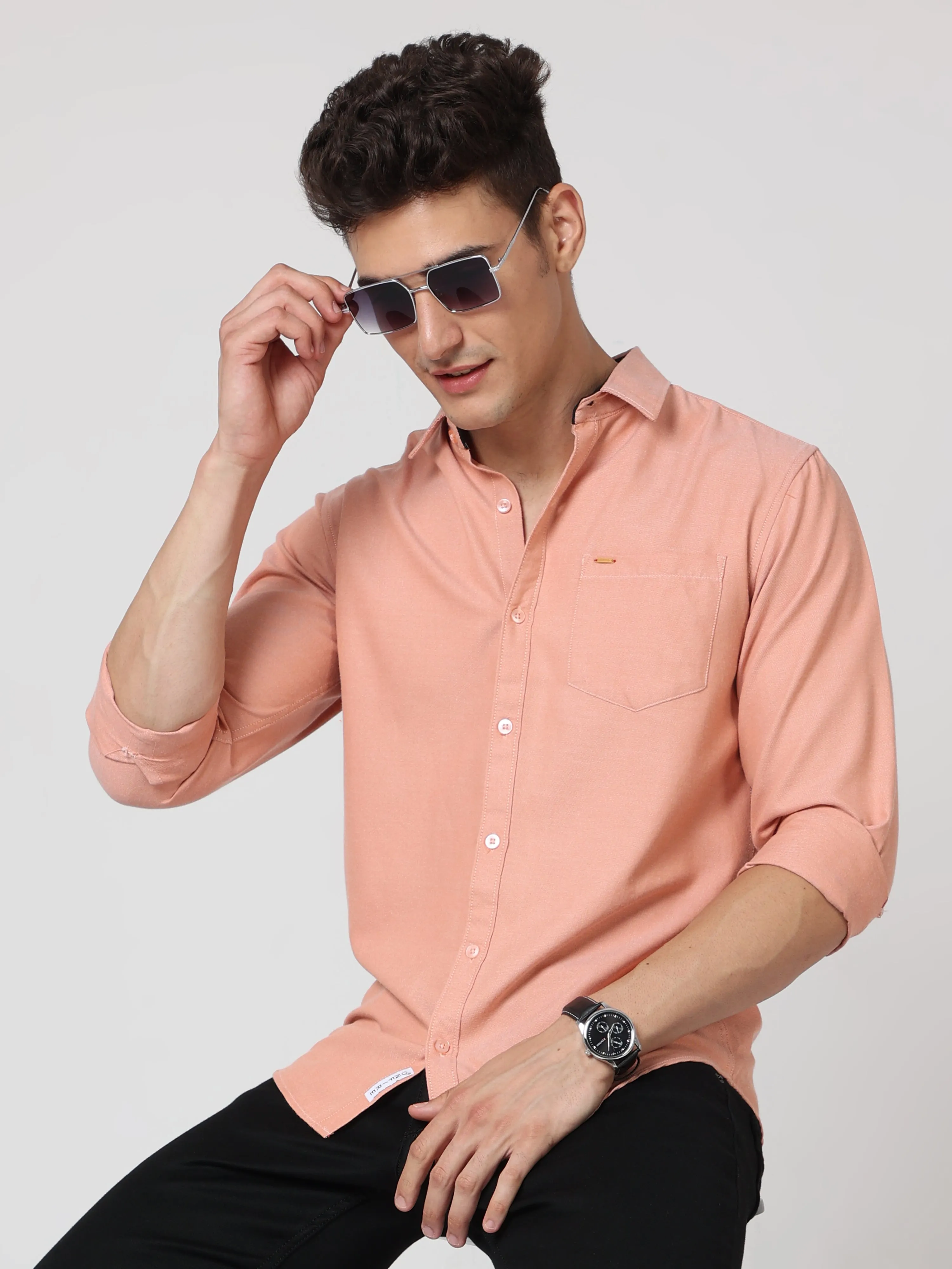Onfire Oxford Orange Shirt