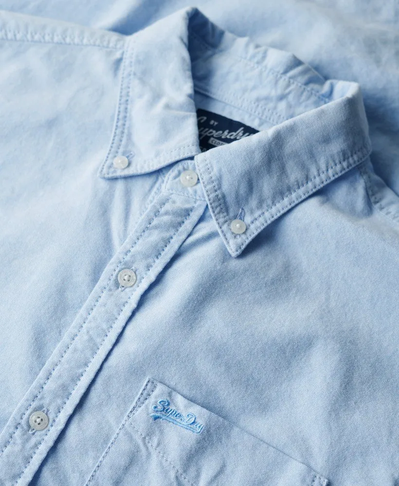 Organic Cotton Long Sleeve Oxford Shirt | Classic Blue Oxford