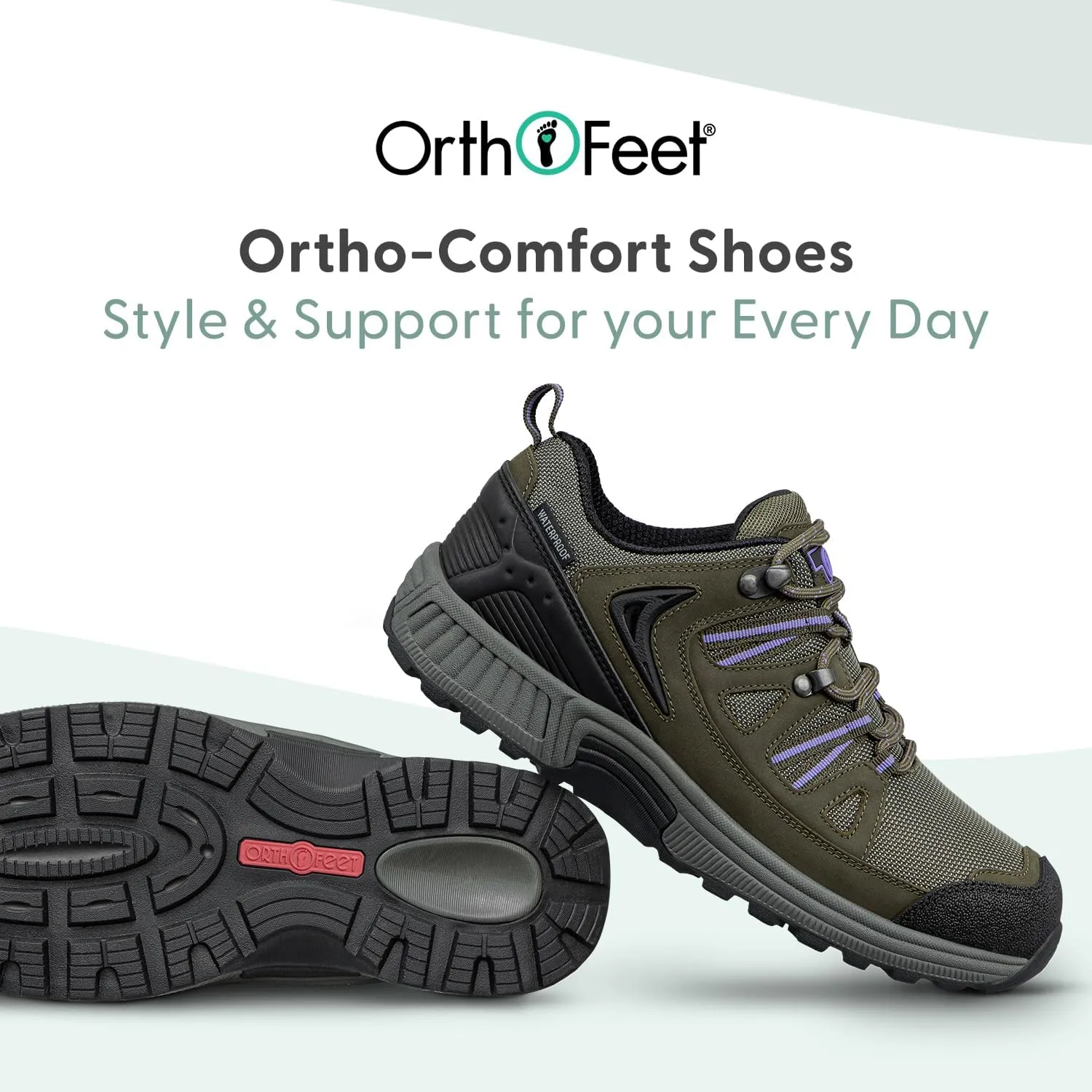 Orthofeet Women's Orthopedic Waterproof Sneakers Moravia