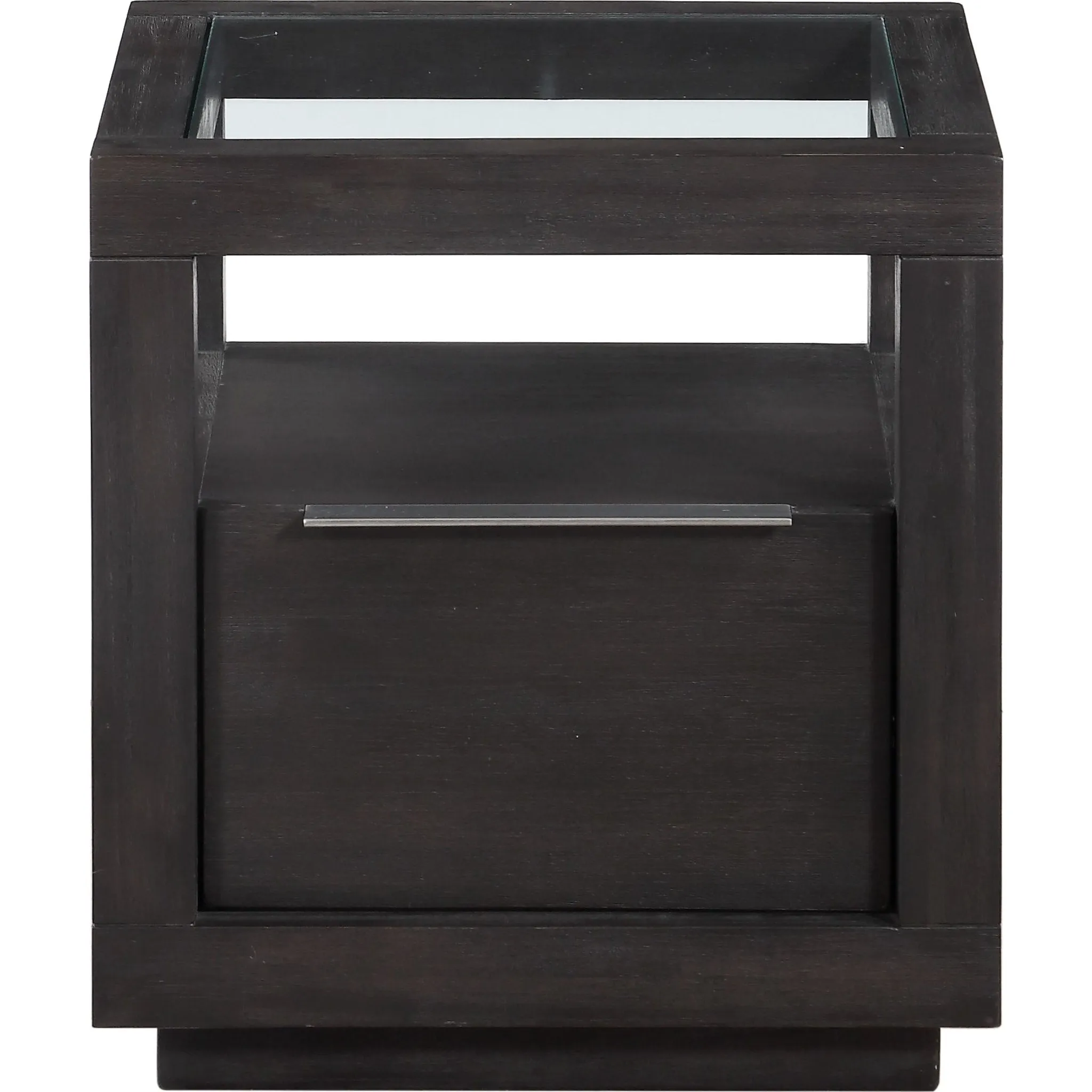 Oxford One Drawer End Table in Basalt Grey