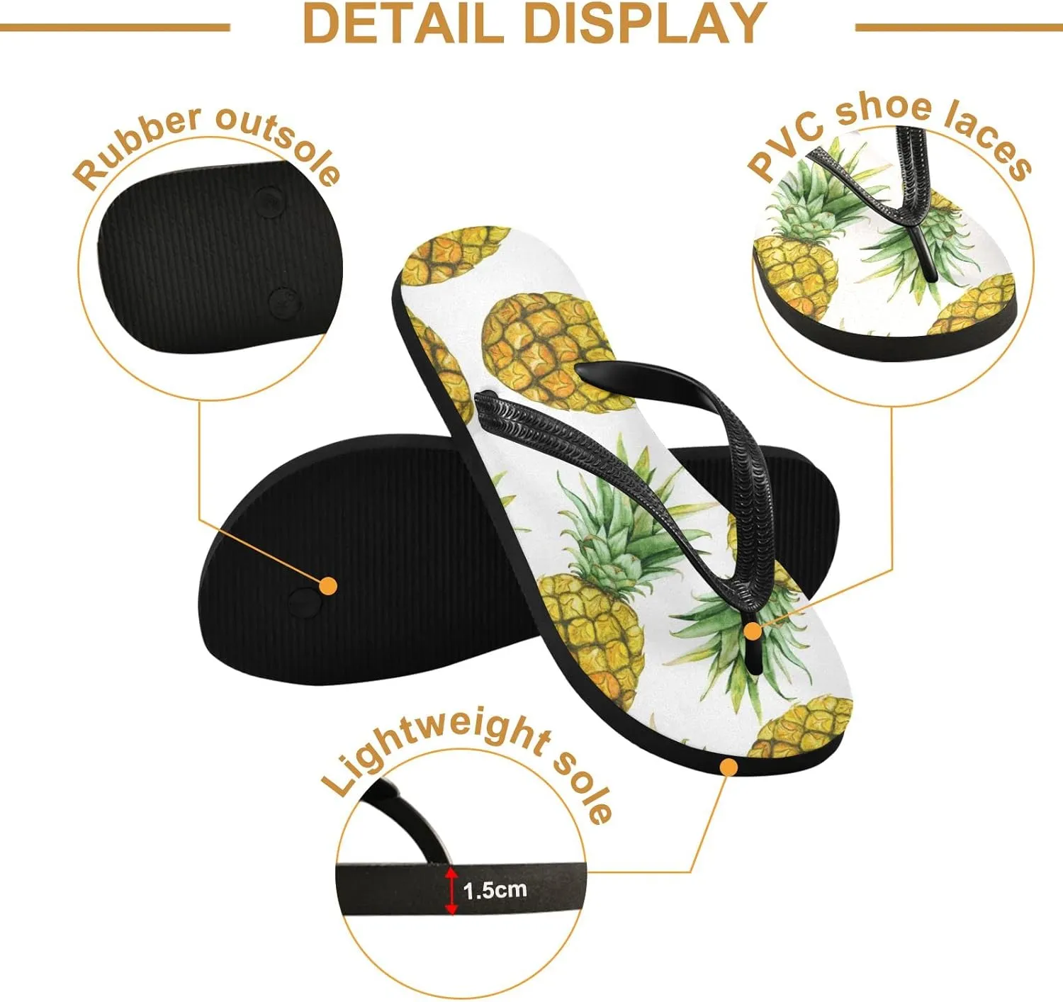 Oyihfvs Flip Flops Flip Sandal Home Slippers Hotel Spa Bedroom for Men Women XS-XXL