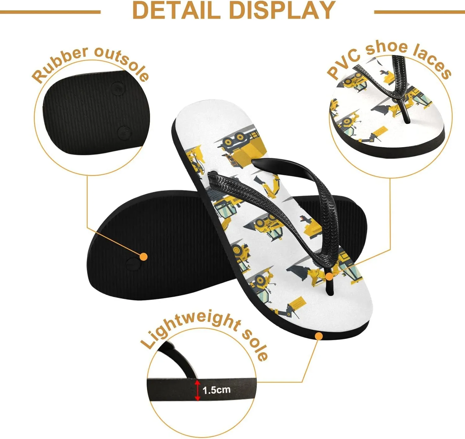 Oyihfvs Flip Flops Flip Sandal Home Slippers Hotel Spa Bedroom for Men Women XS-XXL