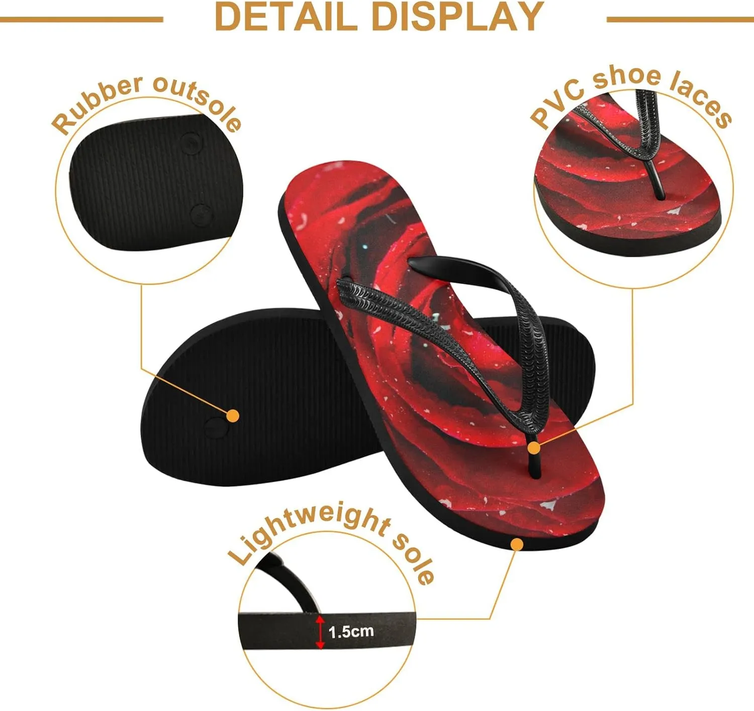 Oyihfvs Flip Flops Flip Sandal Home Slippers Hotel Spa Bedroom for Men Women XS-XXL