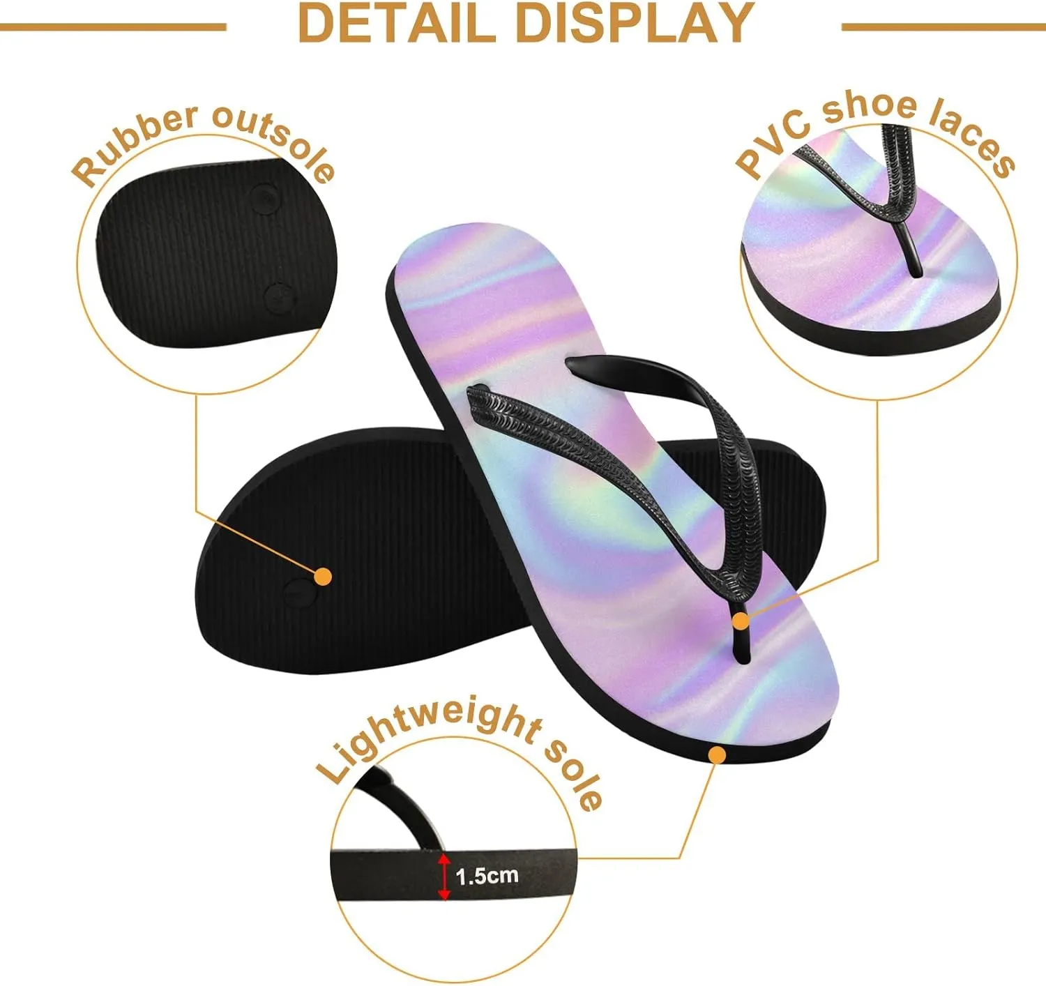 Oyihfvs Flip Flops Flip Sandal Home Slippers Hotel Spa Bedroom for Men Women XS-XXL