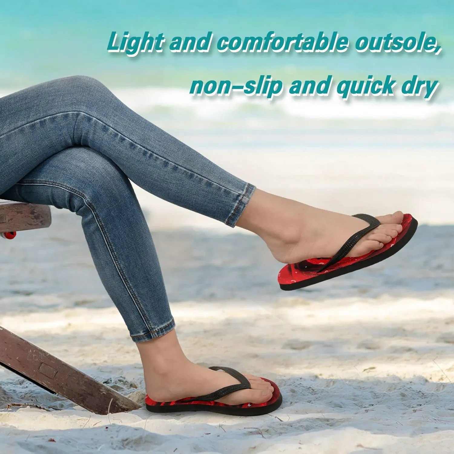 Oyihfvs Flip Flops Flip Sandal Home Slippers Hotel Spa Bedroom for Men Women XS-XXL