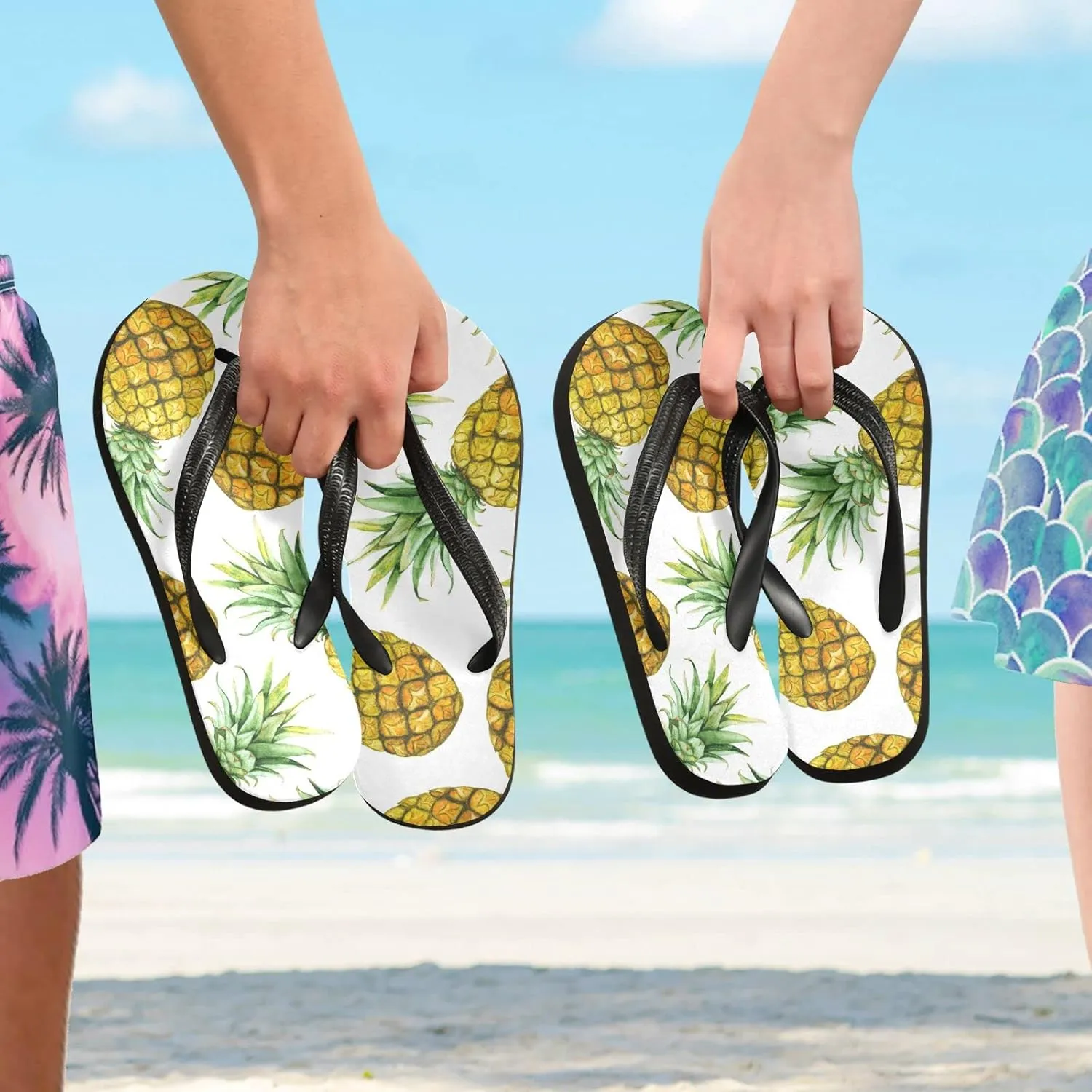Oyihfvs Flip Flops Flip Sandal Home Slippers Hotel Spa Bedroom for Men Women XS-XXL