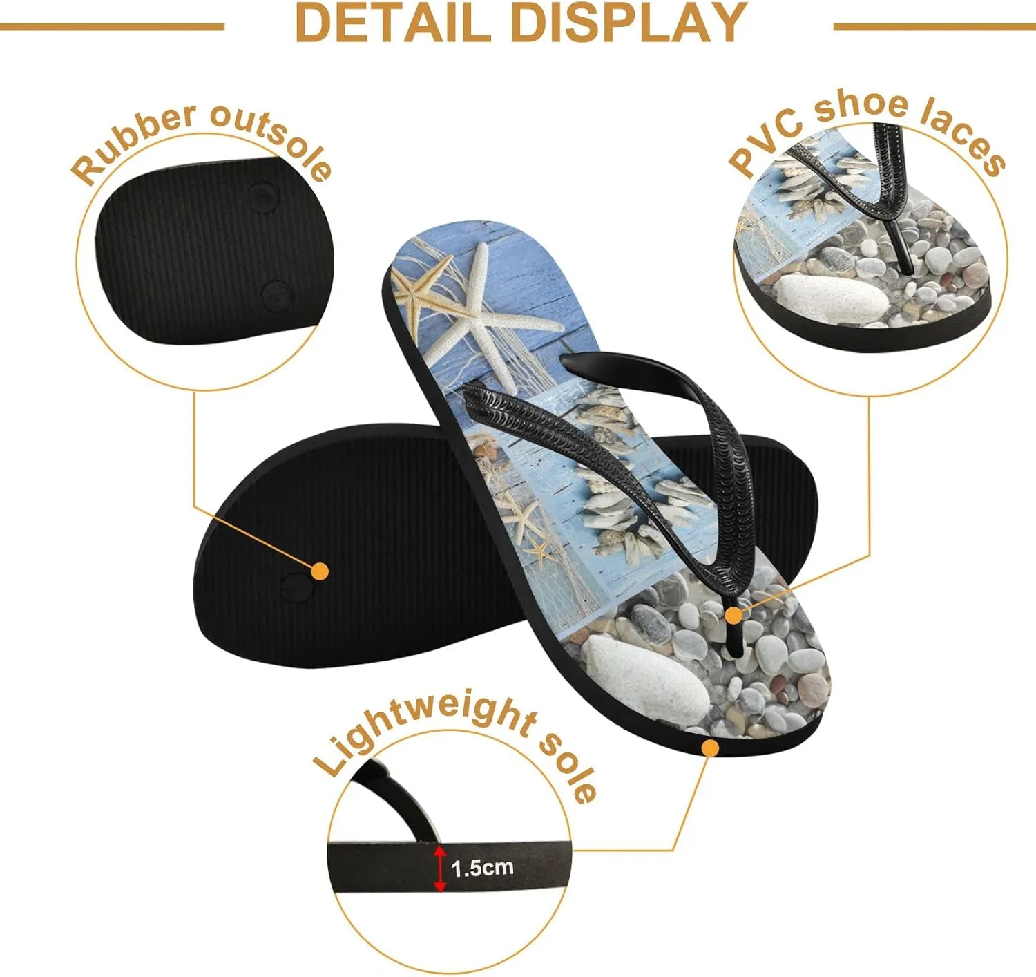 Oyihfvs Flip Flops Flip Sandal Home Slippers Hotel Spa Bedroom for Men Women XS-XXL