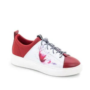 Oyster Bay Leather & Canvas Sneaker - Ophelia Butterfly