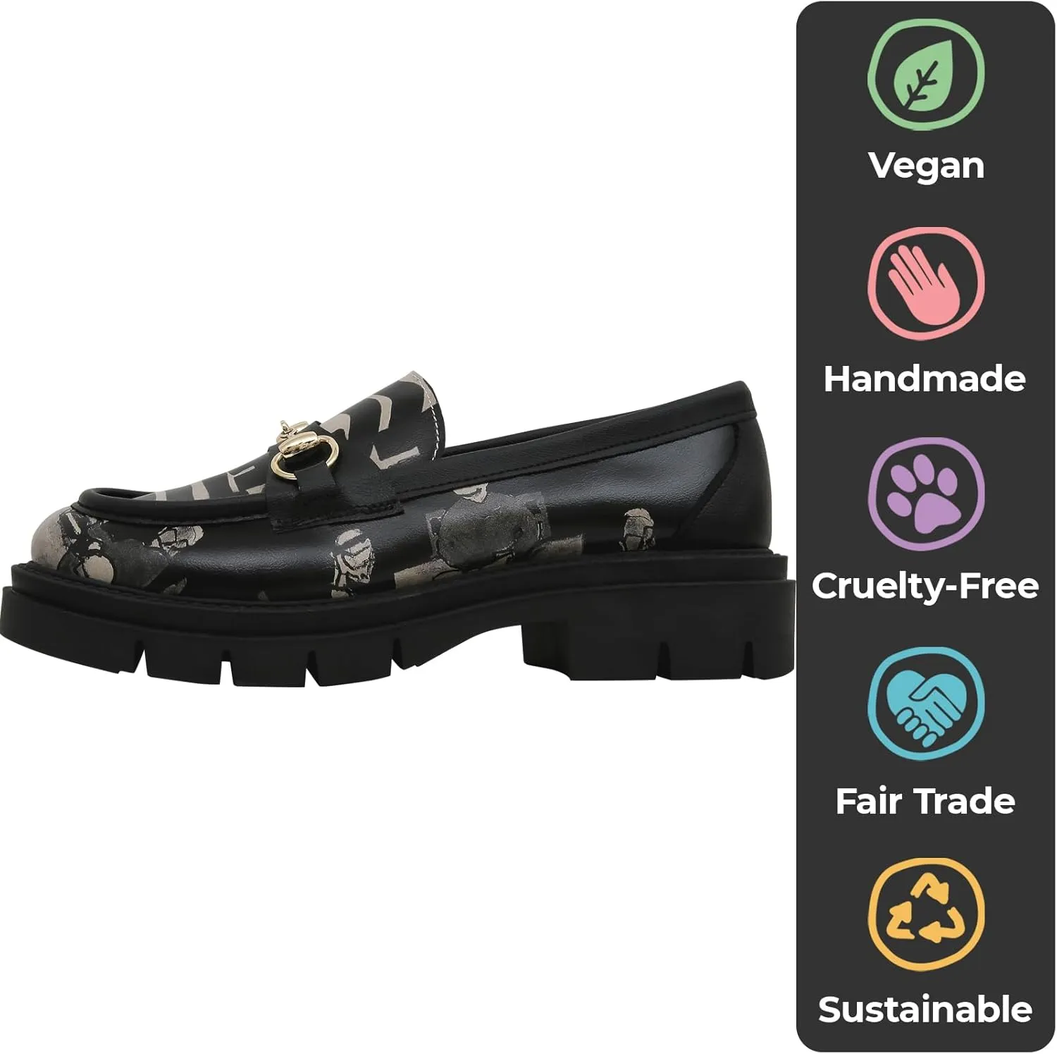 Penny Loafers for Women - Handmade and Vegan Leather Platform Loafers for Women