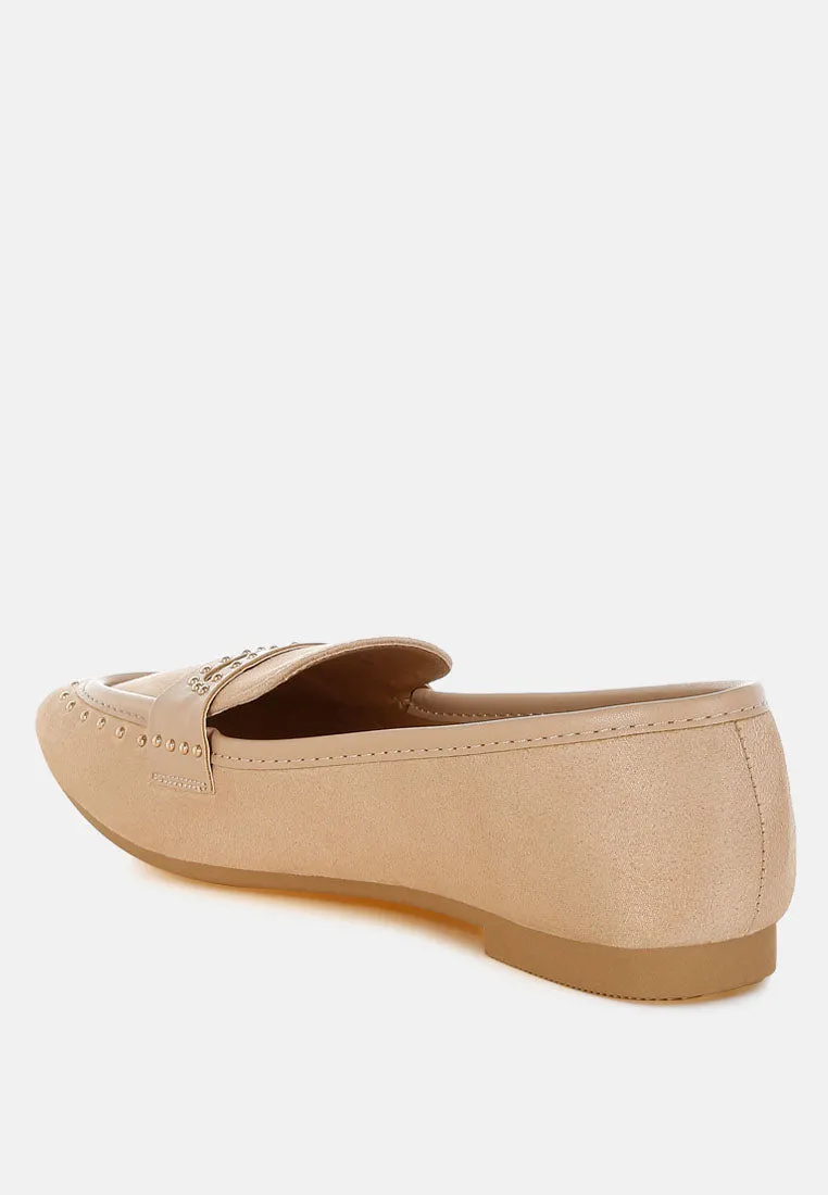 Penny Strap Studded Loafers By RUW