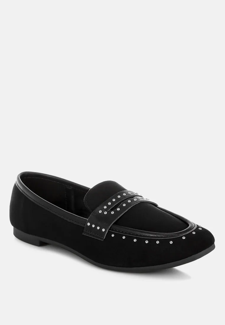 Penny Strap Studded Loafers By RUW