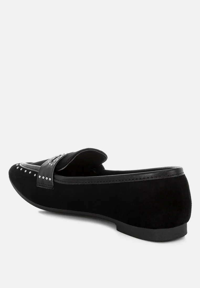 Penny Strap Studded Loafers By RUW