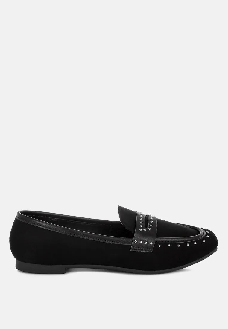 Penny Strap Studded Loafers By RUW