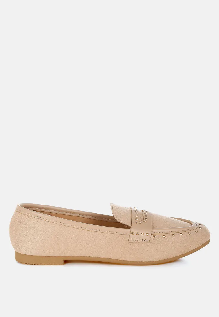 Penny Strap Studded Loafers By RUW