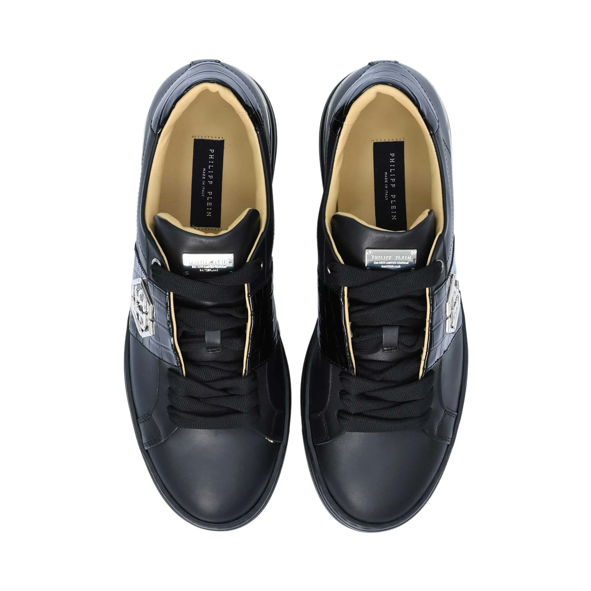 Philipp Plein Men's Leather Lo-Top Sneaker