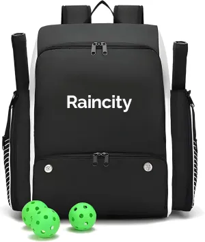Pickleball Bags for Men & Women, Adjustable Sling Pickleball Backpack, Large Capacity with Shoe Compartment, Paddel Bag Fits 2-4 Paddles & Accessories