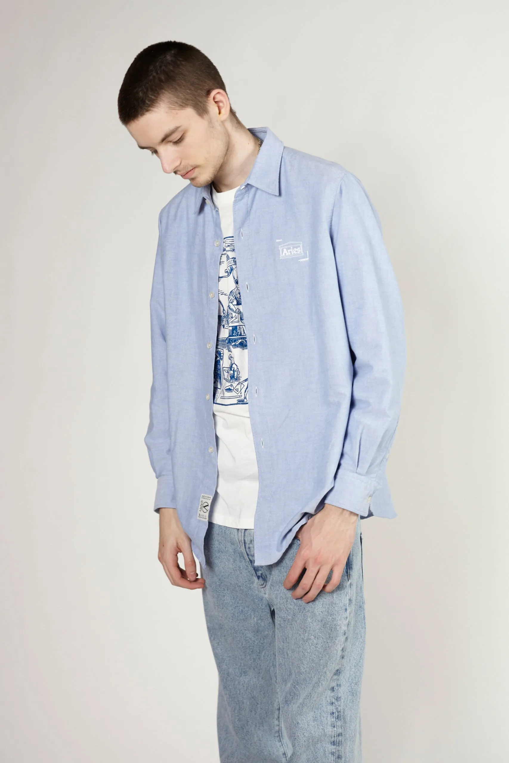 Plain Oxford Temple Shirt