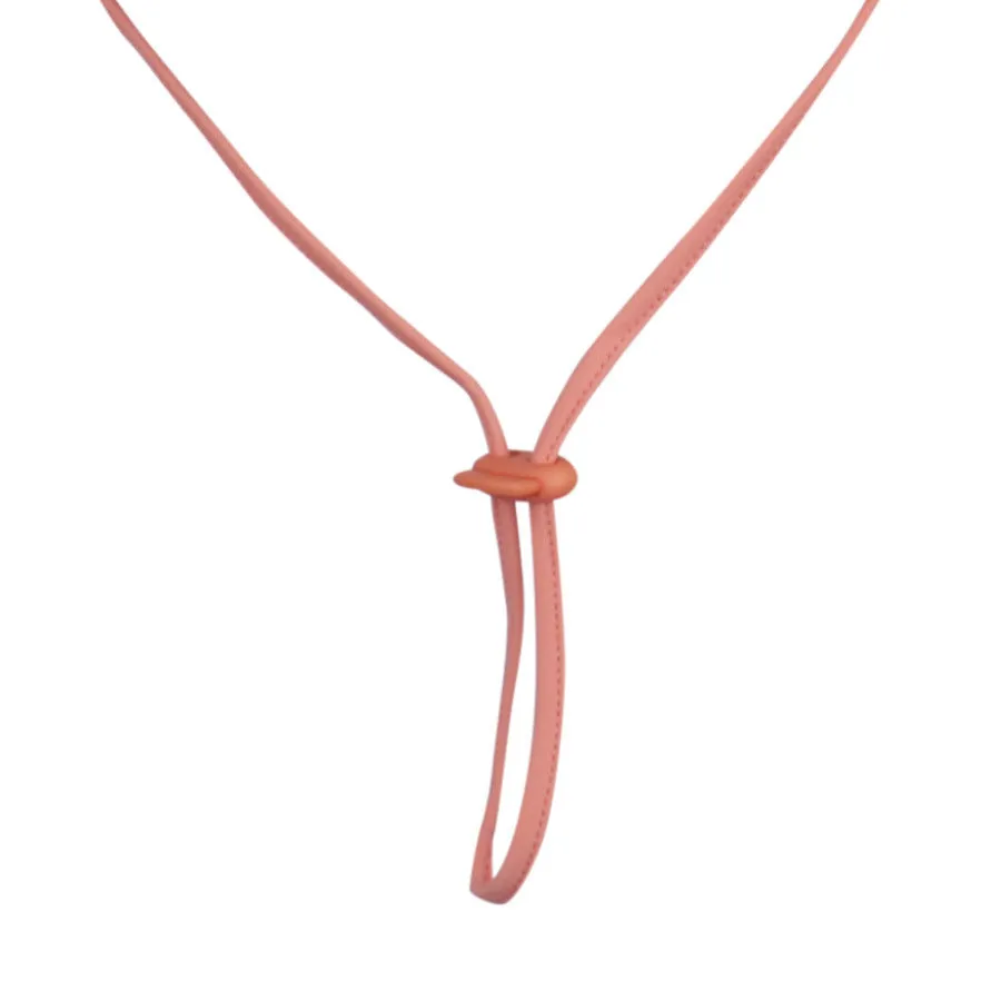 Ponytail Beach Bucket Hat - Peach