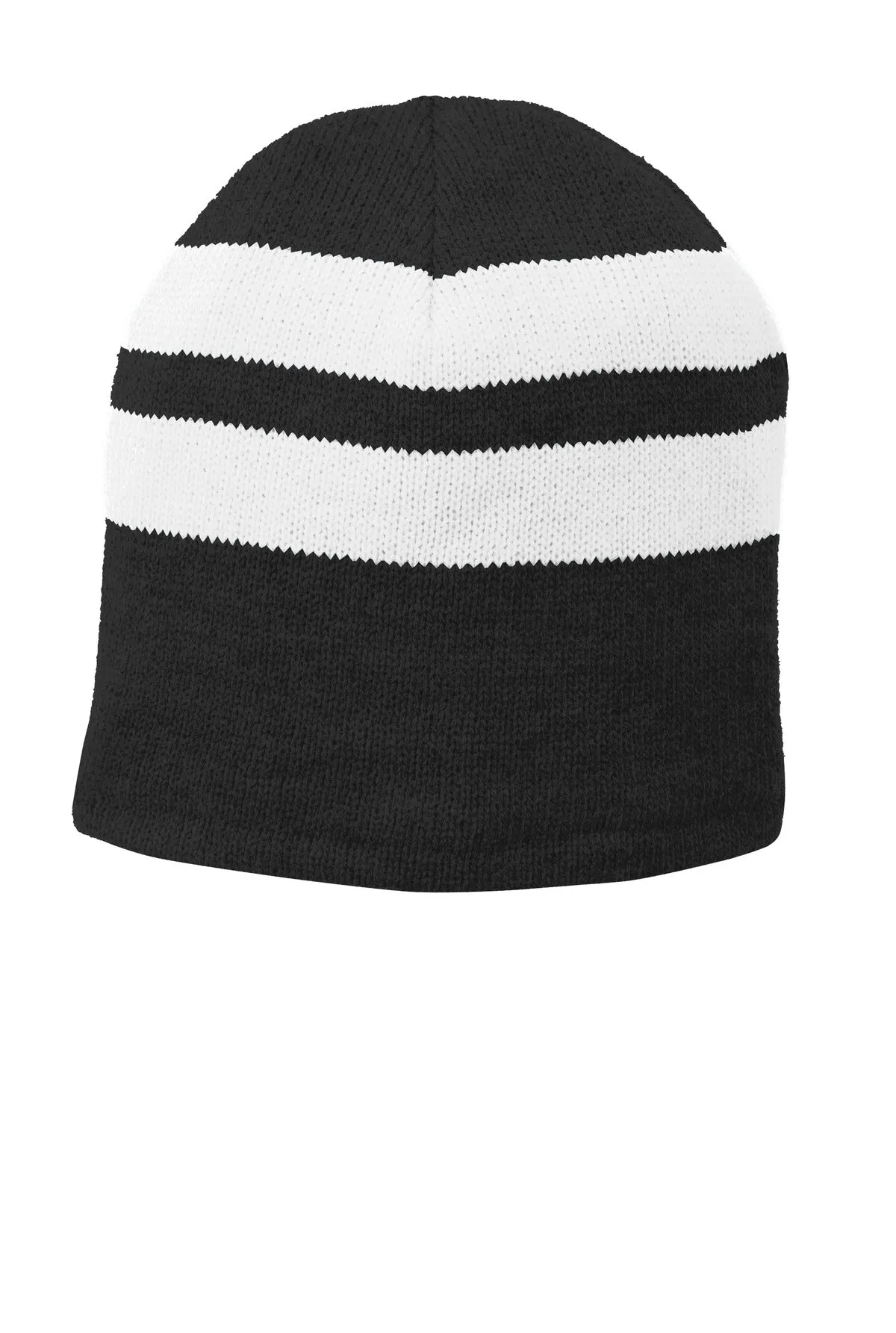 Port & Company? Fleece-Lined Striped Beanie Cap. C922