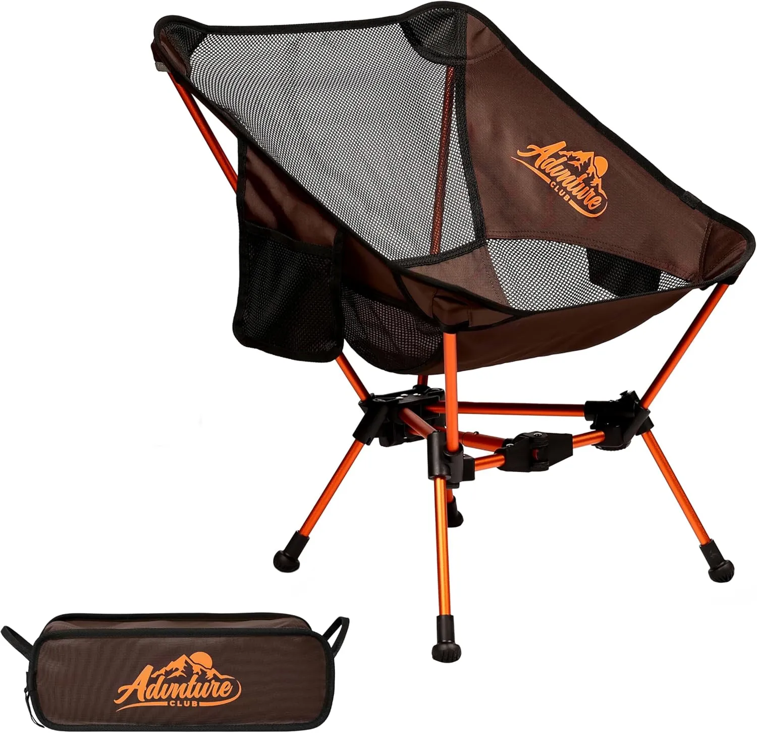 Portable Camping Chair - Lightweight, Compact, Foldable & Sturdy | Backpacking Chair for Camping, Hiking, Beach, Tailgates and More | 330 Lbs Capacity