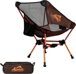 Portable Camping Chair - Lightweight, Compact, Foldable & Sturdy | Backpacking Chair for Camping, Hiking, Beach, Tailgates and More | 330 Lbs Capacity