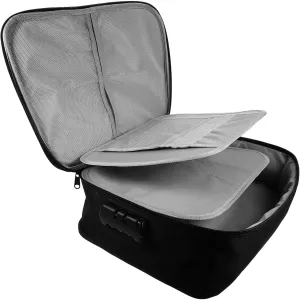 Portable Document Storage Case Oxford Cloth Lock Bag for Home/office Use