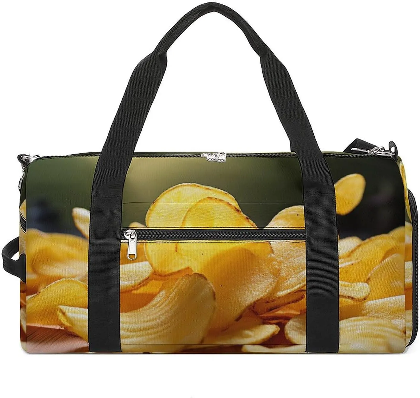 Potato Chips Gym Bag Sport Gym Tote Bag Lightweight Duffle Bag Carry On Weekender Bags for Women Men