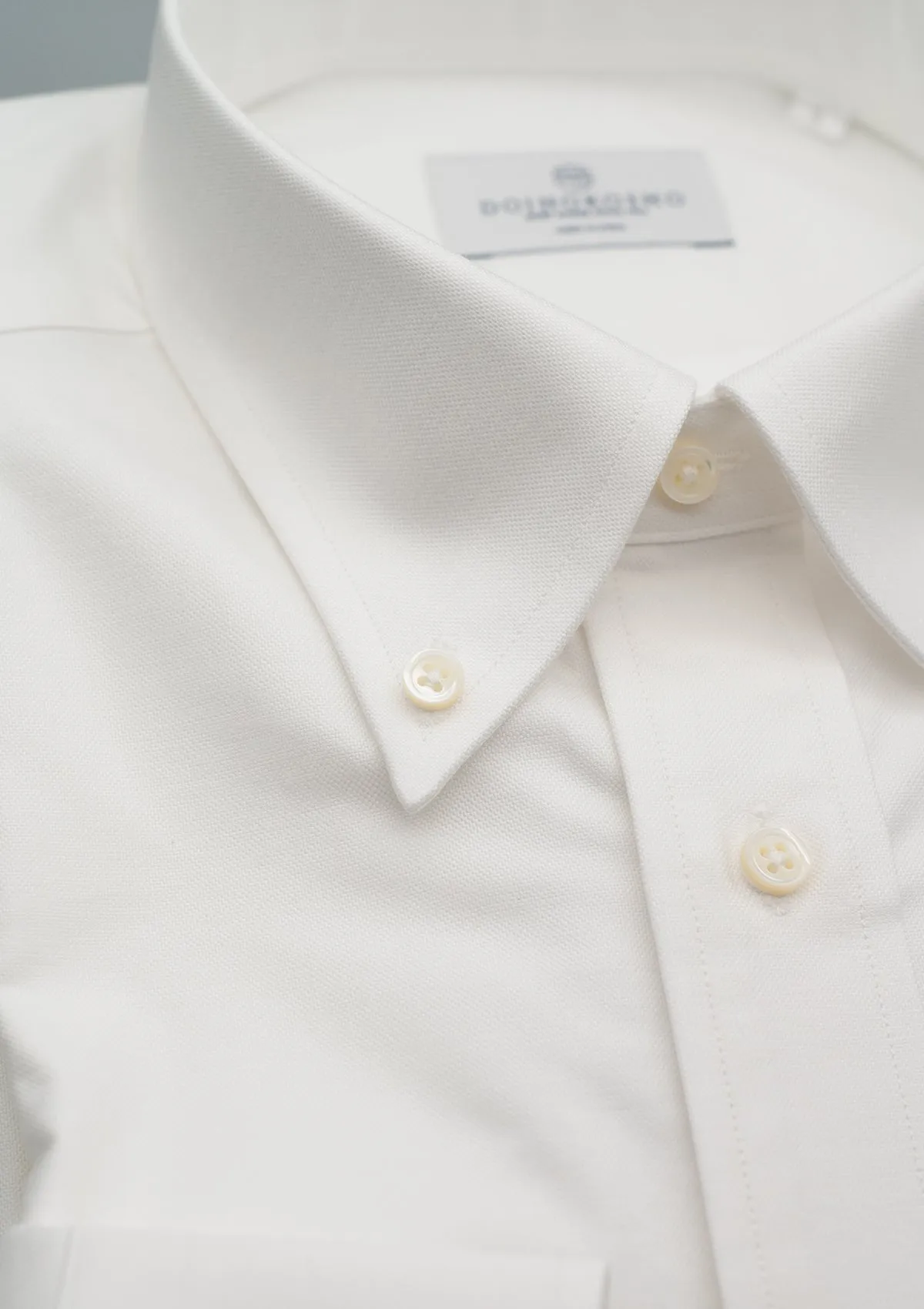 Pre-Order Classic Button Down Oxford American Sea Island Cotton - White