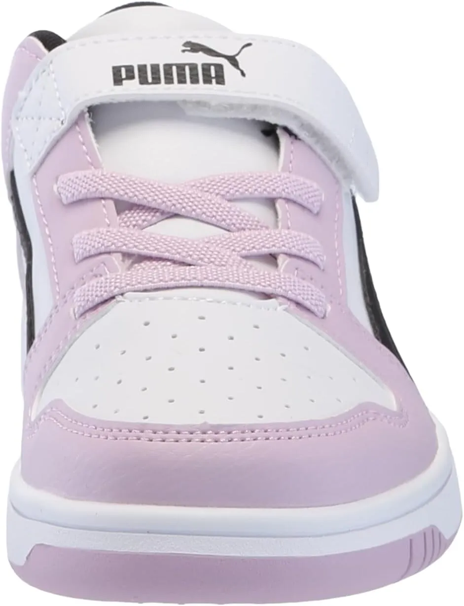 PUMA Unisex-Child Rebound Layup Hook and Loop Sneaker