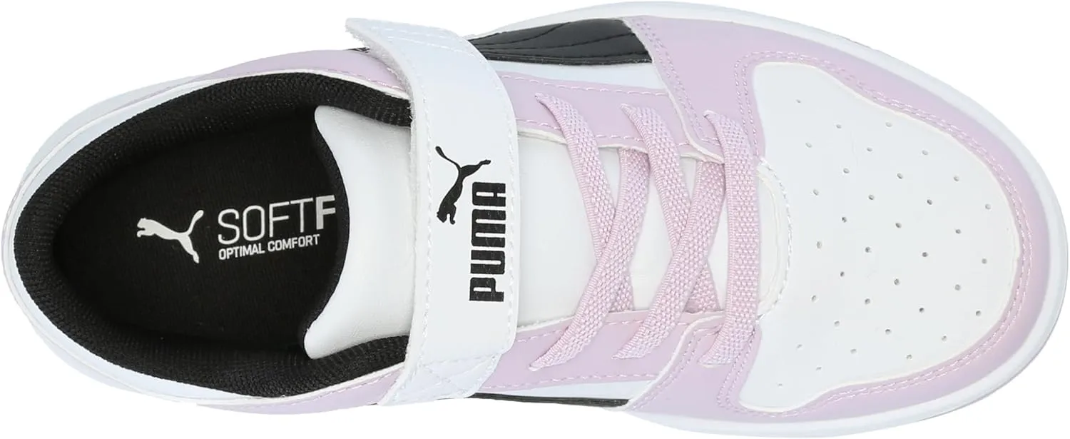 PUMA Unisex-Child Rebound Layup Hook and Loop Sneaker