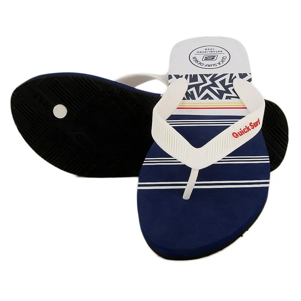 Quick Surf Men's Flip Flop Slippers 2334 - White & Blue