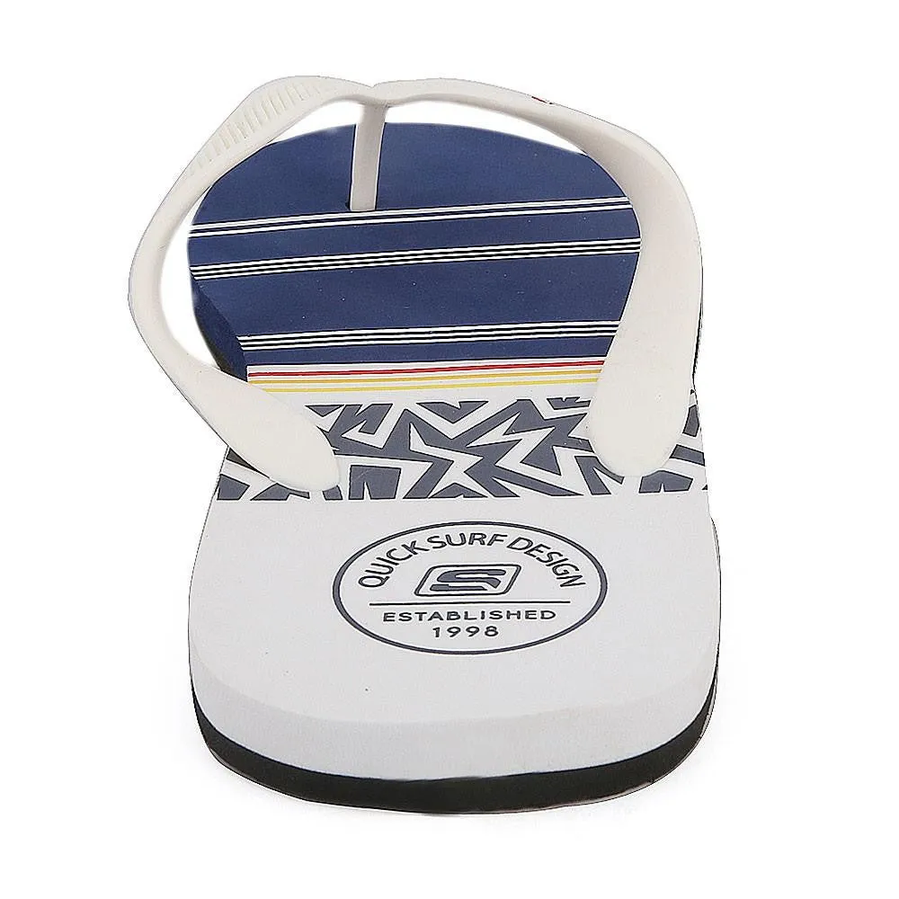 Quick Surf Men's Flip Flop Slippers 2334 - White & Blue