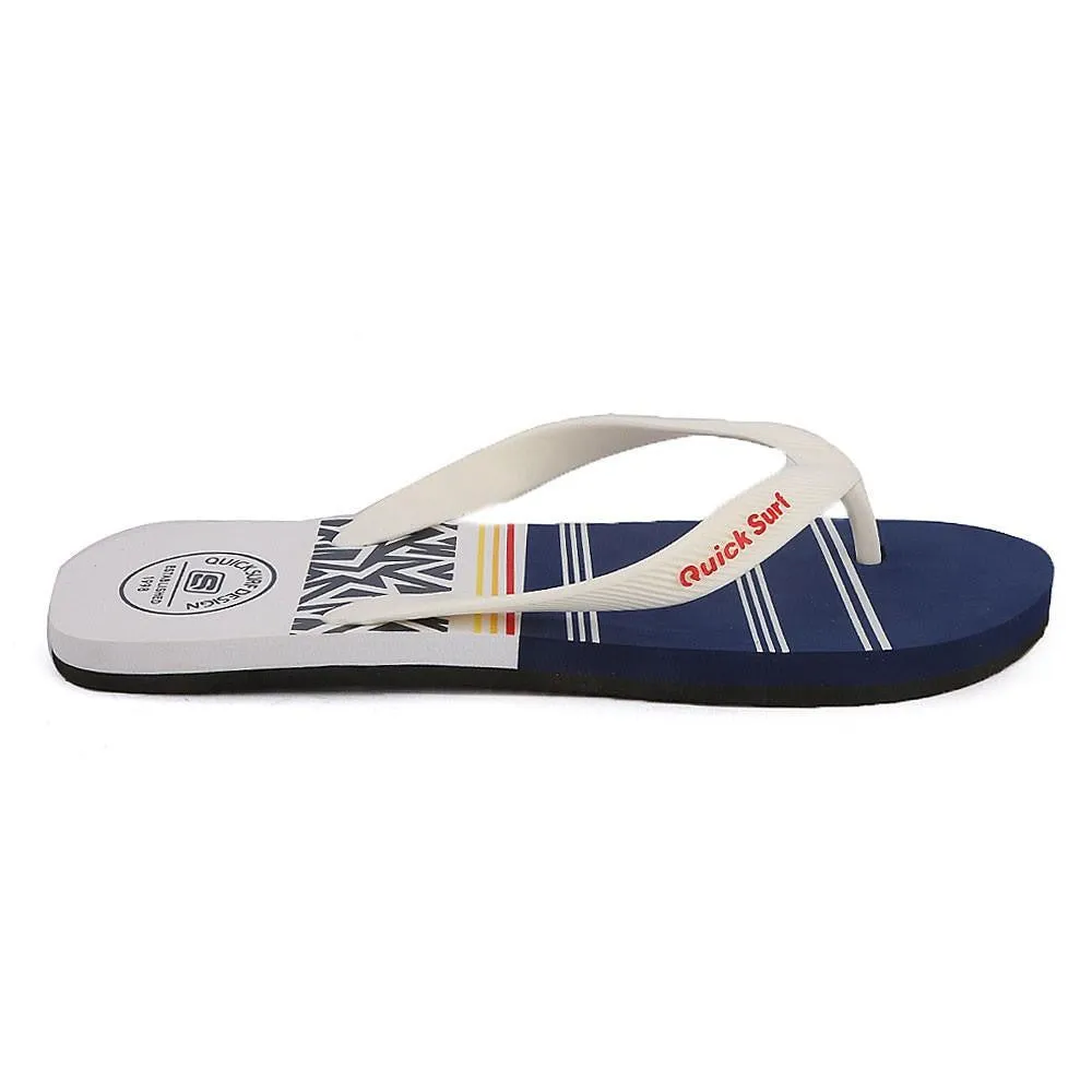 Quick Surf Men's Flip Flop Slippers 2334 - White & Blue