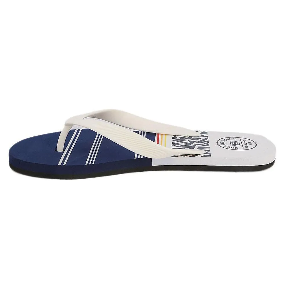 Quick Surf Men's Flip Flop Slippers 2334 - White & Blue