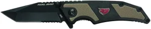 Real Avid AVTACEDC Tactical Folding Knife, Black/Olive