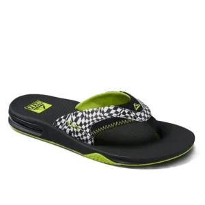 Reef Men's Fanning Bottle Opener SWELL CHECKERS Flip Flop Sandal