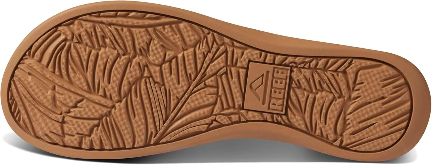 REEF Pacific Joy Women's Flip Flop, Vegan Leather Strap and Soft Cushion Footbed
