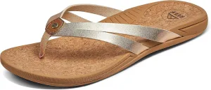 REEF Pacific Joy Women's Flip Flop, Vegan Leather Strap and Soft Cushion Footbed