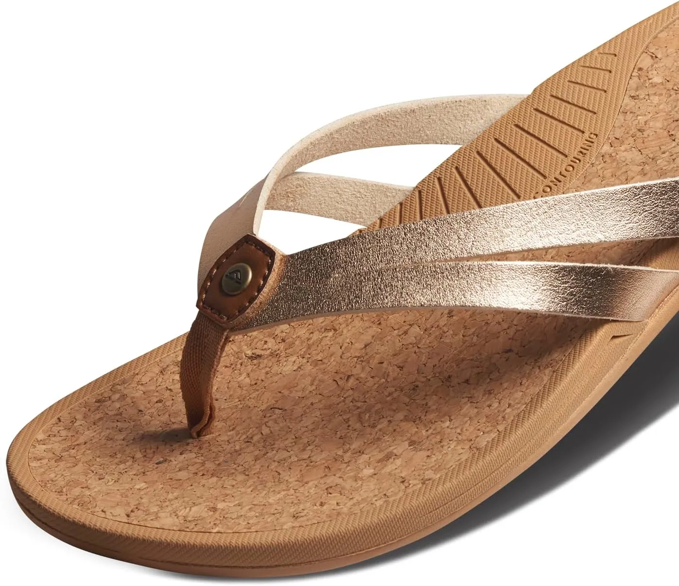 REEF Pacific Joy Women's Flip Flop, Vegan Leather Strap and Soft Cushion Footbed