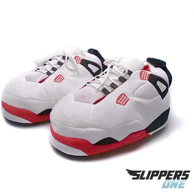 Retro 4 Fire Red Slippers