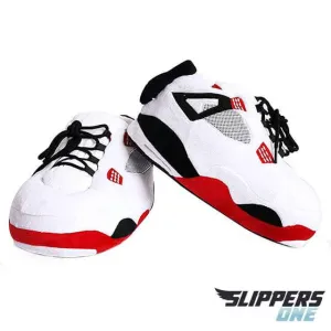 Retro 4 Fire Red Slippers