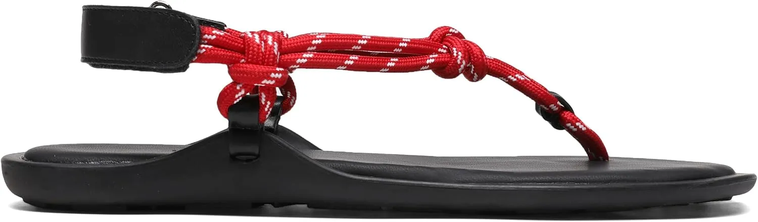 Rope Flip Flop Sandals for Women Adjustable T Strap Slip on Comfortable Thong Sandals Women Dressy