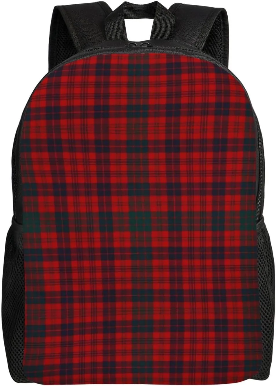 Ross - Red - Tartan - Clans Of Scotland Minimalist Laptop Backpack – Waterproof Business Travel Bag, Breathable Design, Modern Work & Leisure